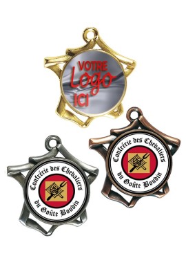 Médaille Logotée Ø 70 mm - F3-LO