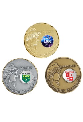 Médaille Mairie Ø 70 mm Logotée - A30