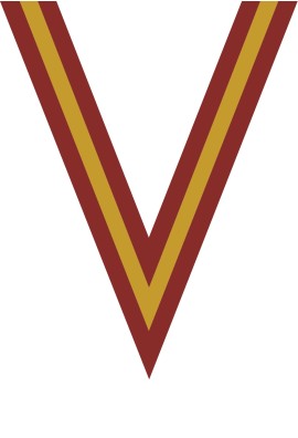 Ruban Médaille  Rouge/Jaune/Rouge  : 6048