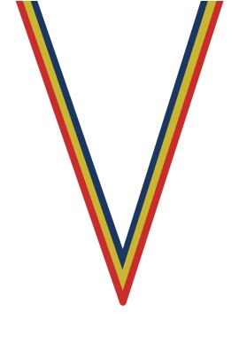 Ruban Médaille  Rouge/Jaune/Bleu : 6057-1