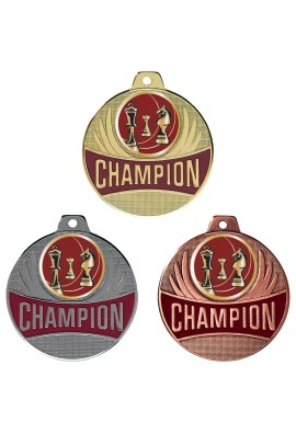 Médaille Ø 50 mm Échecs  - CX09