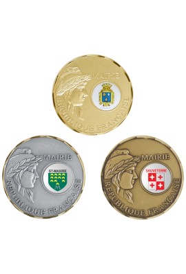 Médaille Mairie Ø 70 mm Logotée - A30