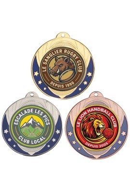 Médaille Logotée Ø 70 mm - 052-LO