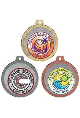 Médaille Logotée Ø 70 mm - Q-011-LO