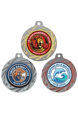 Médaille Logotée Ø 70 mm - 091-LO