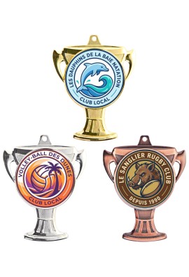 Médaille Logotée 78 mm - Q-083-LO