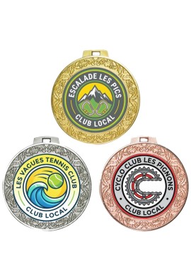 Médaille Logotée Ø 70 mm - 009-LO