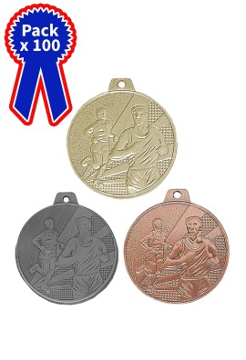 Lot de 100 Médailles Ø 32 mm Course à pied - LBP005