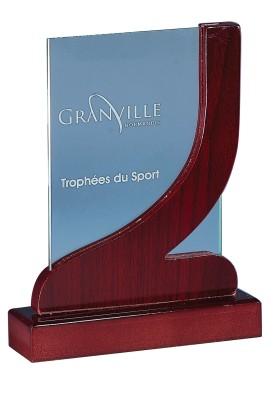 Trophée Verre & Bois Personnalisé 165-01DE-LO
