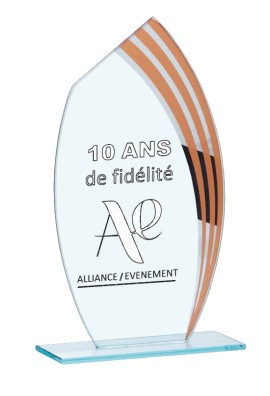 Trophée Verre Personnalisé 162-21-LO