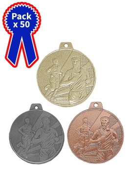 Lot de 50 Médailles Ø 50 mm Course à pied – LBP004
