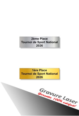 Plaquette Gravée 55mm- x 15mm