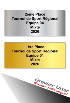 Plaquette Gravée 110mm- x 40mm