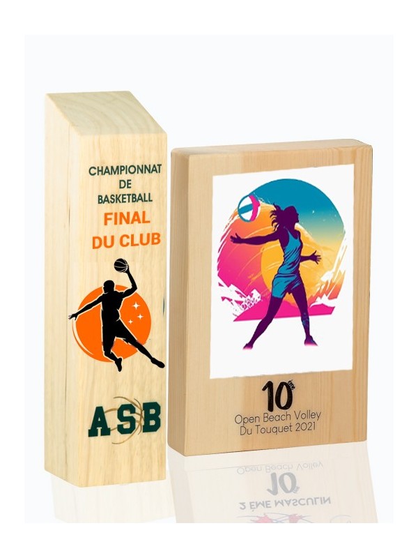 BOIS IMPRESSION COULEUR MOTIFS SPORTS